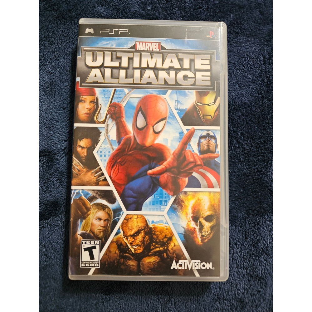 Marvel Ultimate Alliance Sony PSP Game CIB Activision 2006 Action RPG